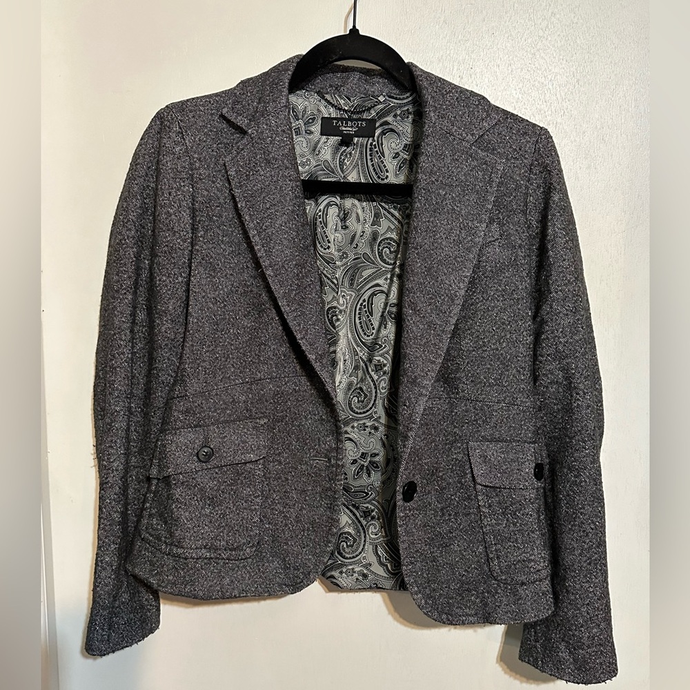 Talbots Paisley Patterned Jacket - image 1